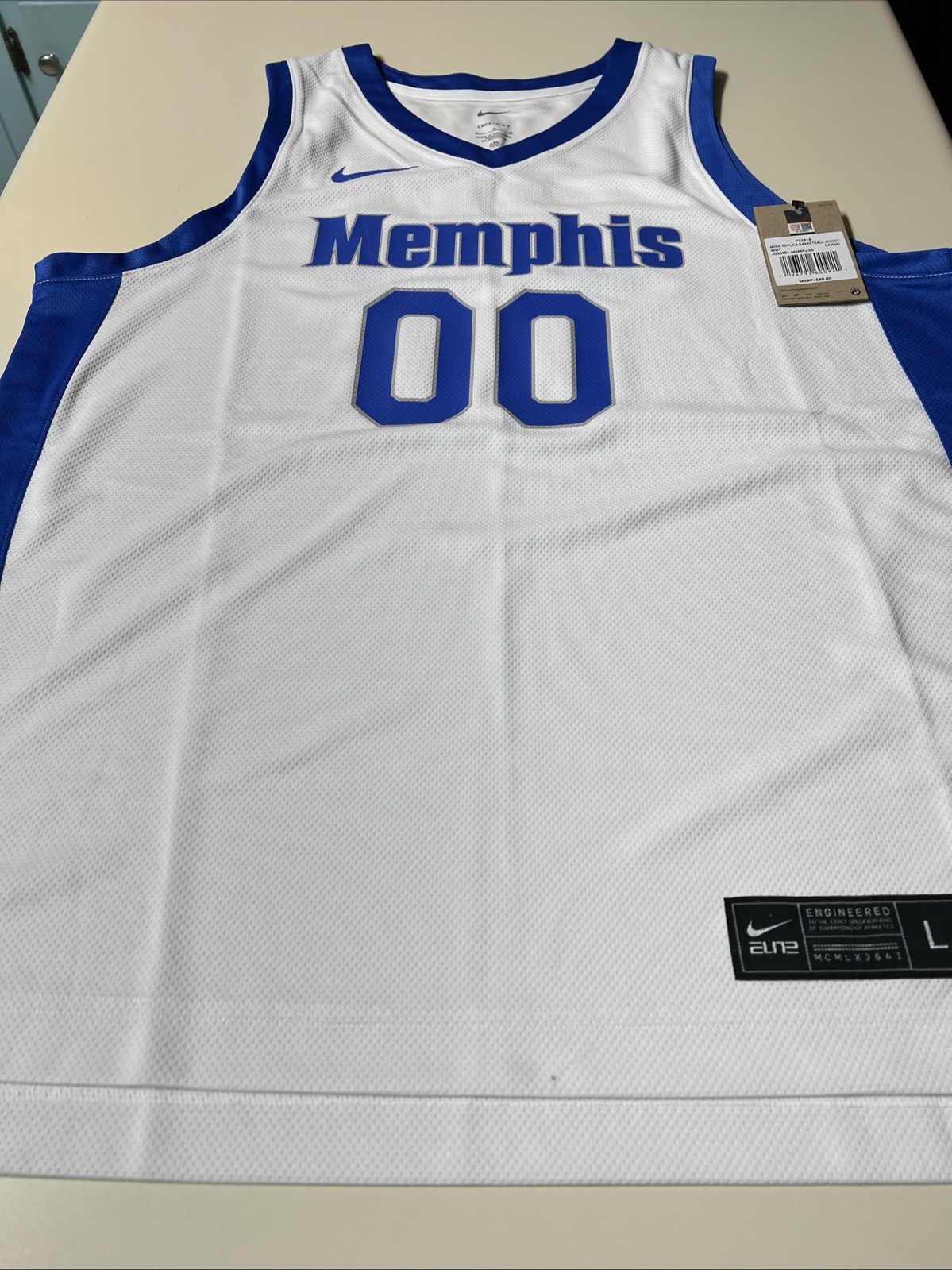 Memphis Tigers Men's Basketball Size Large White NWT gallery