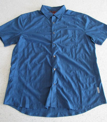 Club Ride Mountain Bike Cycling Shirt Mens Medium Blue Polyester Spandex Blend