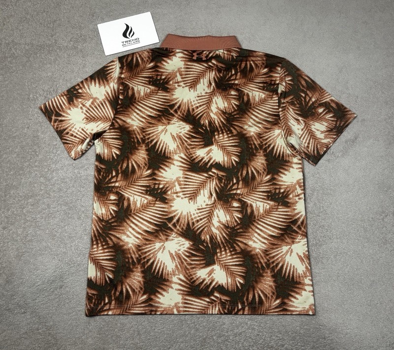 Under Armour Golf Matchplay All Over Print Polo Canyon Pink Men's M 1377377-696 gallery