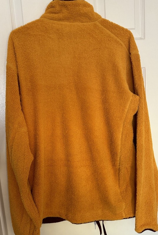 adidas Men’s Large Terrex XPloric High Pile Snap Fleece Pullover Yellow IB1138 gallery