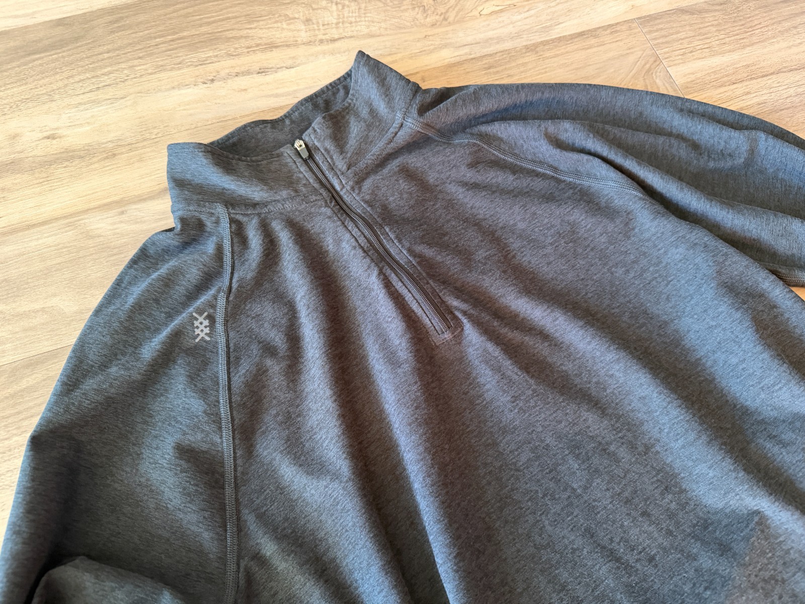 Rhone Men's Quarter Zip Pullover Gray Performance Long Sleeve Shirt Size Medium gallery