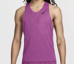 Nike Men’s Sz XS Aeroswift Dri-Fit ADV Fuchsia Training Singlet FN4231-518
