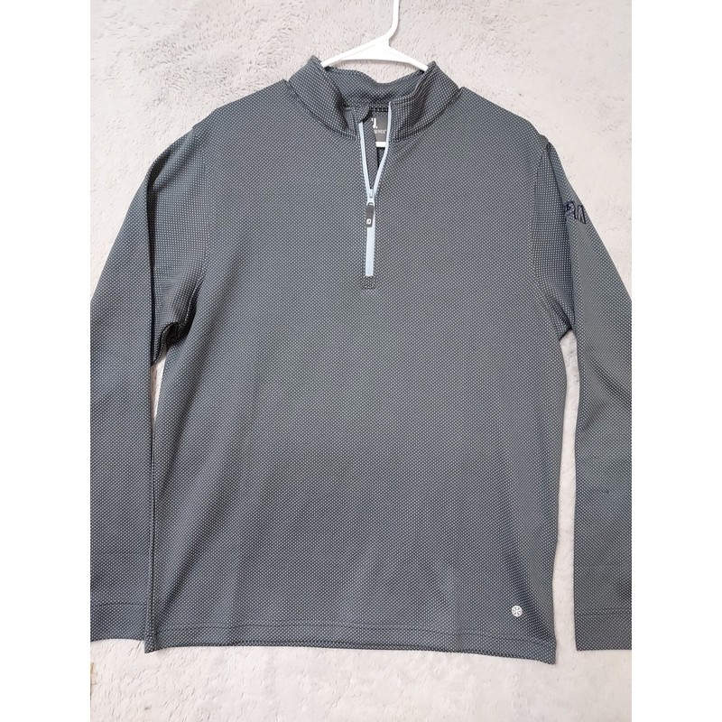 FootJoy Pullover Mens Medium Thermo Series Quarter Zip Golf Activewear Top Grey gallery