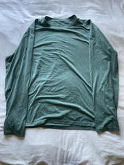 REI Co Op Shirt Men’s 2XL Blue/Green Stretch Crew Neck Long Sleeve Pullover