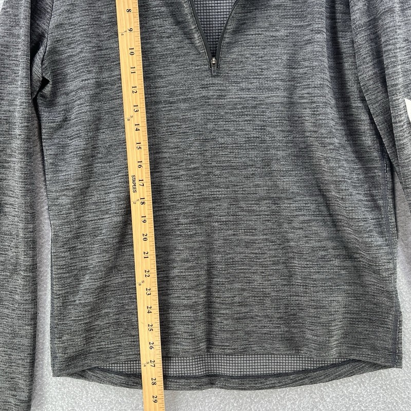 Nike Running Mens Pullover Sweater Medium M Dri-Fit 1/4 Zip Gray Activewear gallery
