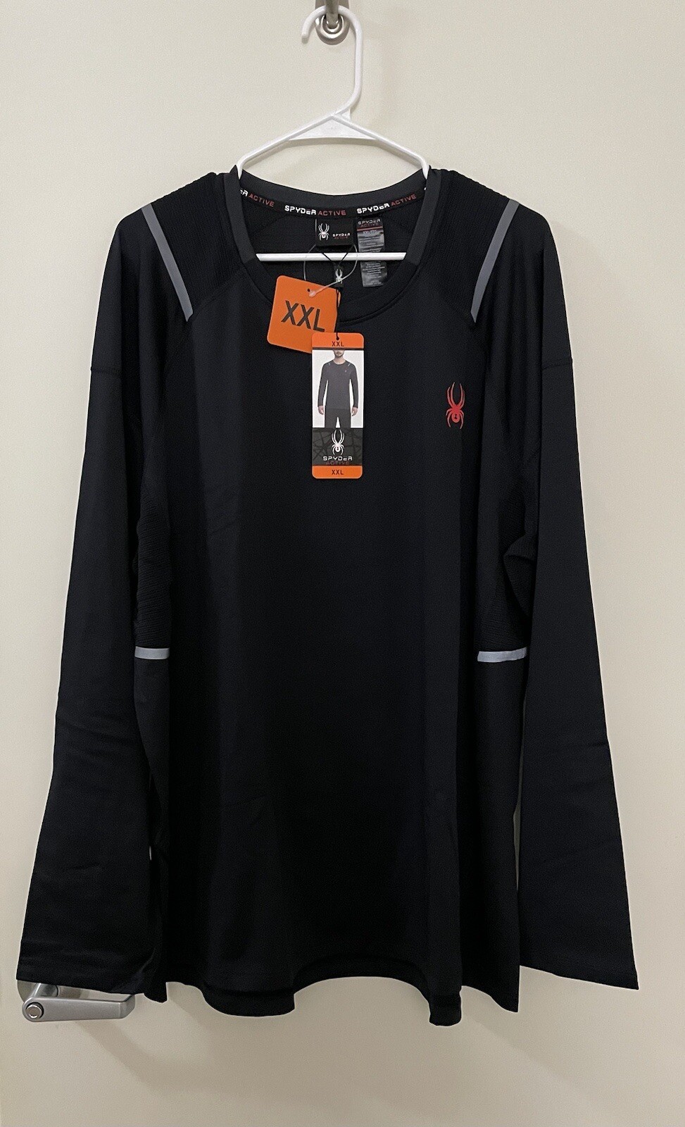 Spyder Active Men’s Long Sleeve Shirt Moisture Wicking Brushed lining NEW - XXL gallery