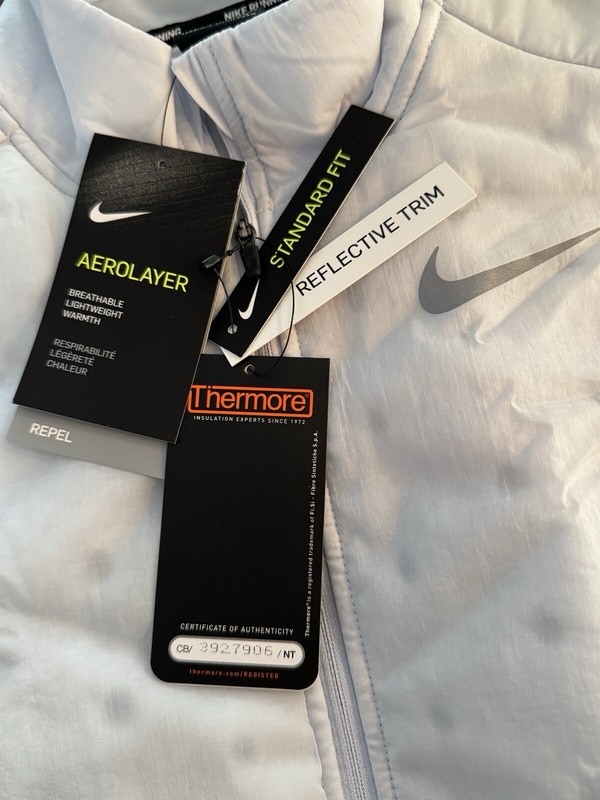 Nike Aerolayer Repel Thermore Running Vest Jacket NWT $120 BV4878 085 Mens SMALL gallery