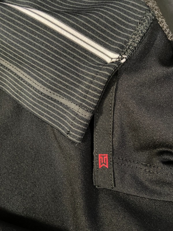 Nike Golf Tiger Woods Collection Striped Polo Shirt Black Mens S DR5318-010 NEW gallery