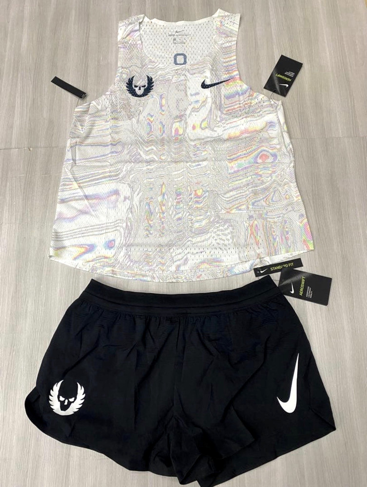 Nike Aeroswift Oregon Project Singlet & Shorts Set M Iridescent NWT Running