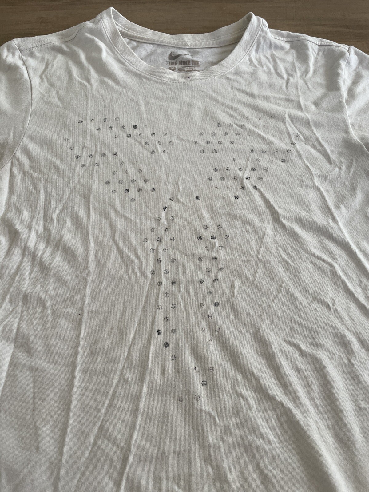 Men's Kobe Bryant Nike Dri Fit Big Logo White Shirt Rare Black Mamba gallery