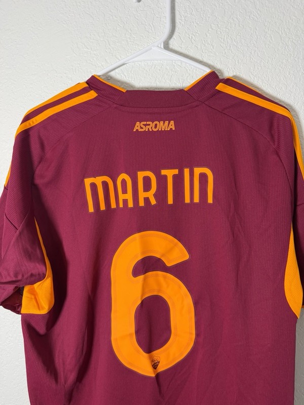 Adidas AS Roma 2023-24 Home Jersey Mens XL Slim Fit Maroon Soccer Shirt gallery