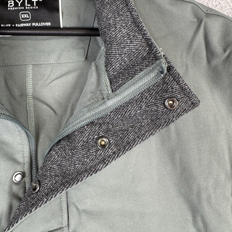 BYLT Elite+ Fairway Pullover Mens XXL Gray 1/4 Zip Performance Golf Jacket gallery