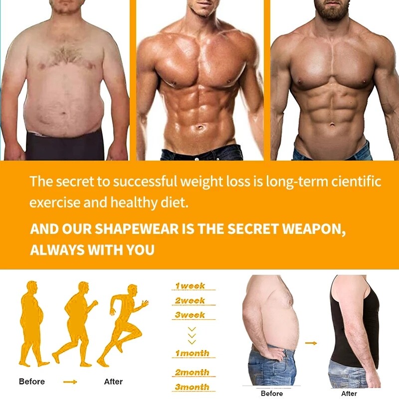 Mens Compression Shirt Sleeveless Body Shaper Base Layer Slim Tank Top Vest US gallery