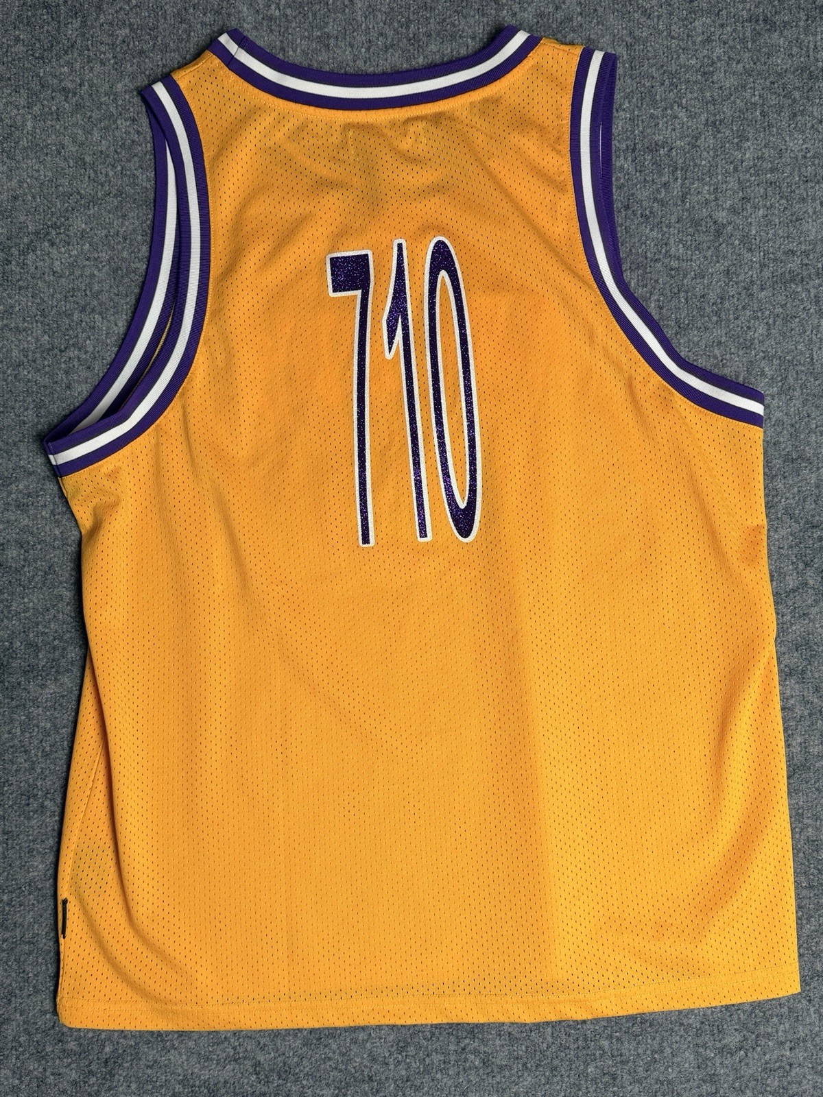 Rebel Minds Wave Dudes 710 Basketball Jersey Mens 3XL Yellow Purple Mesh NWT gallery