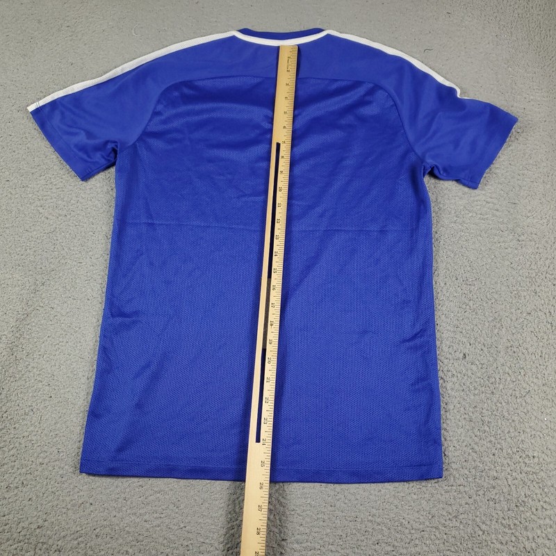 Nike T Shirt Mens Size Medium Blue Swoosh Training Active Short Sleeve* gallery