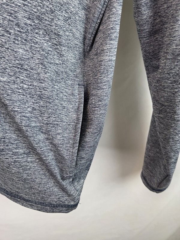 Kenneth Cole Men's Shirt Size XL Blue 1/4 Zip Athletic Long Sleeve Top Pockets gallery