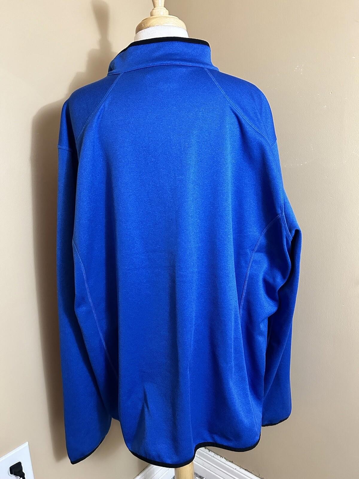 Holloway 1/4 Zip Pullover Mens Size 2XL Long Sleeve Blue Fleece Lined Athleisure gallery