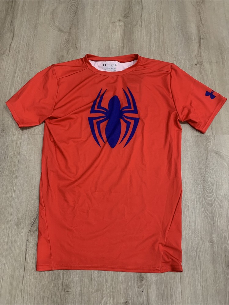 MENS UNDER ARMOUR COMPRESSION T-SHIRT RED "SPIDERMAN" 1244399-603 SIZE XL