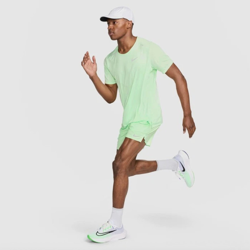 Running Shirt Nike Dri-FIT Rise 365 Mens Short-Sleeve Training Gym Top Green M L gallery