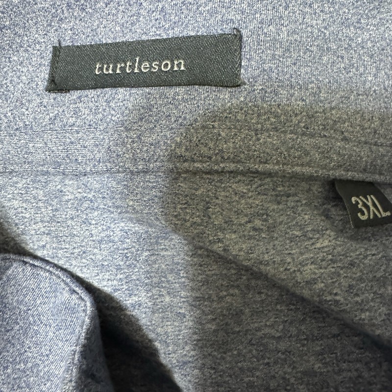 Turtleson Siro 1/4 Zip Pullover 3XL Blue Heather Golf Stretch Performance New gallery