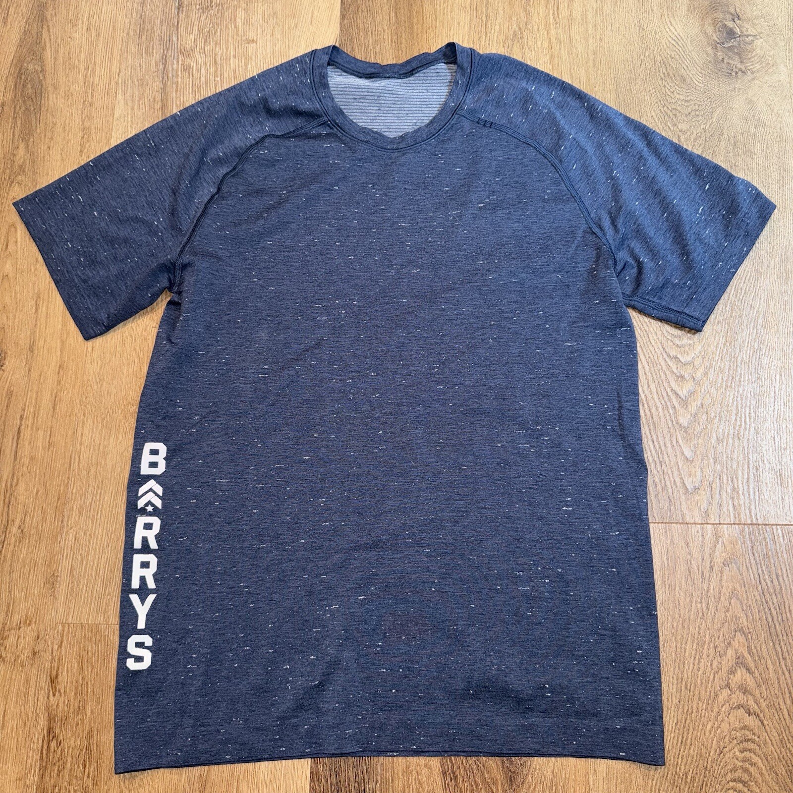 Lululemon Barry's Gym Shirt Collab Dark Blue Barrys Mens Small gallery