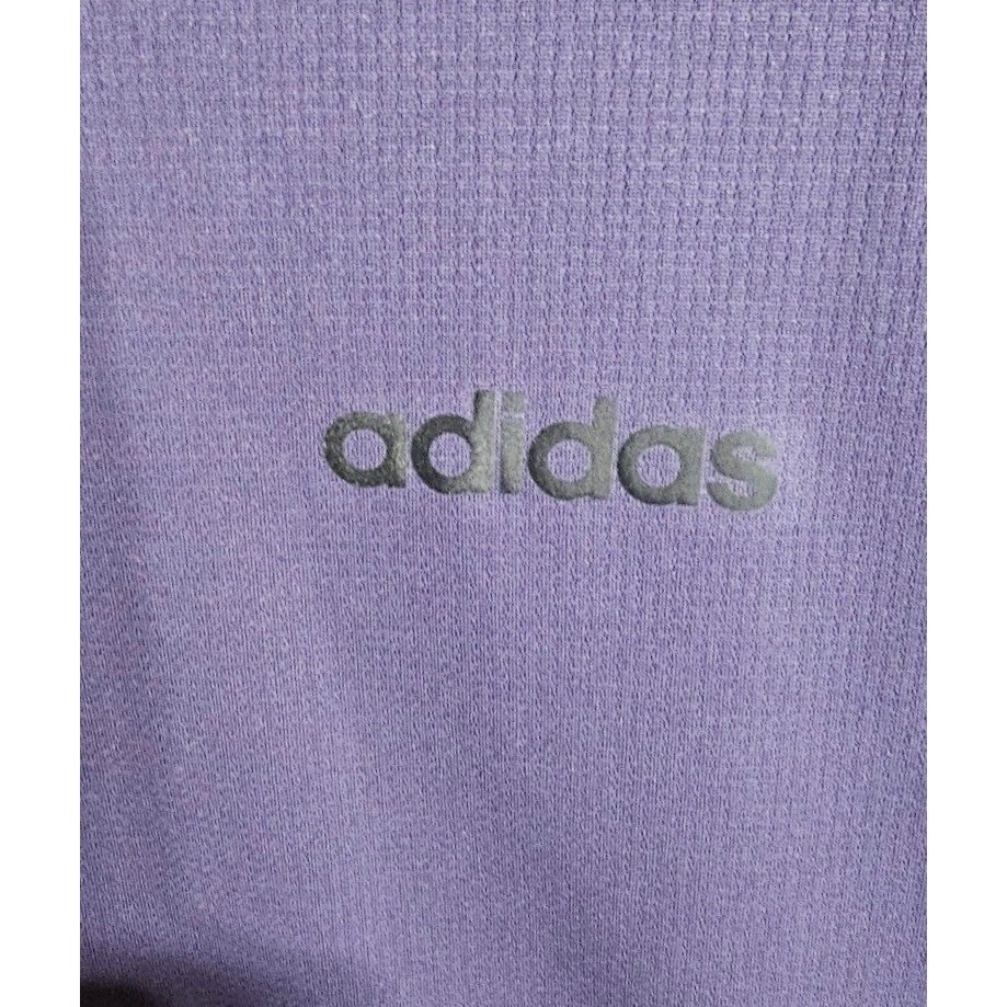 Adidas Climalite V-Neck Workout Shirt Purple Womens XL FL3627 Short Sleeve Tee gallery