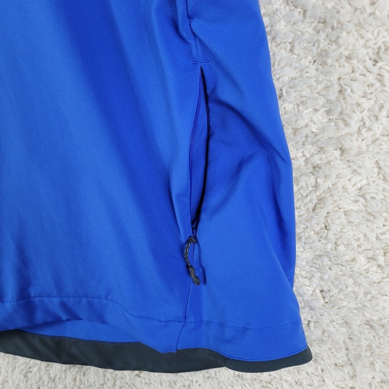 Nike Baseball Pullover Men's Small Blue Snap Button AH9610-480 Short Sleeve EUC gallery