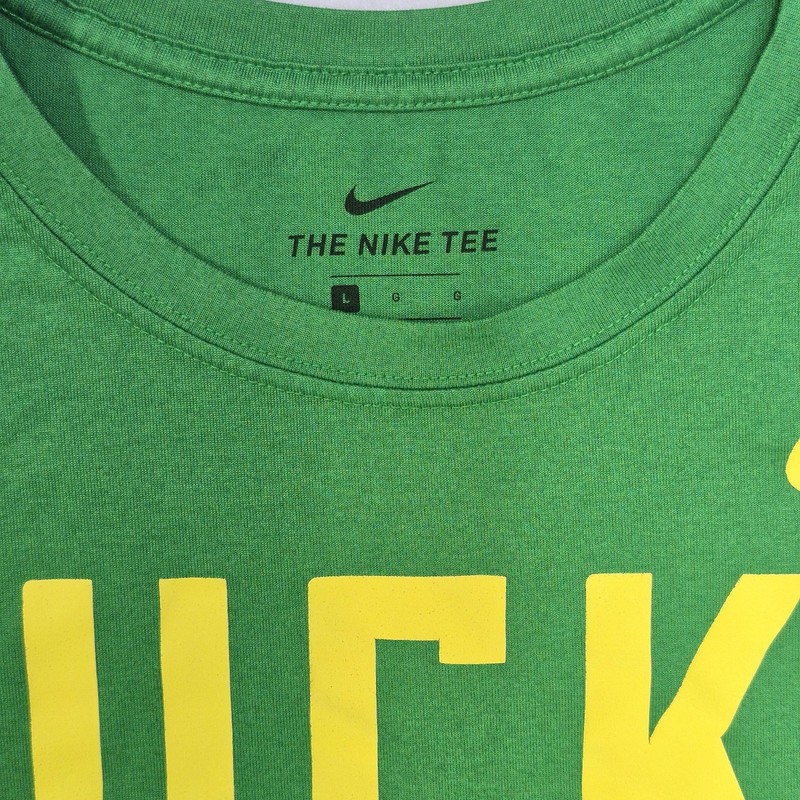 Official OREGON DUCKS Green "Specifications" NIKE Dri-FIT Shirt Sz: Sm VGC gallery