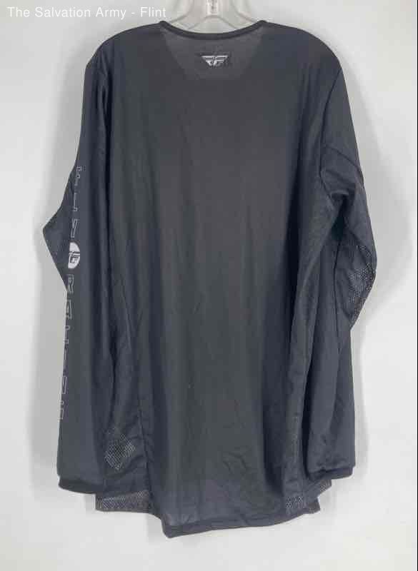 Fly Racing Kinetic Mens Black Long Sleeve Pullover Jersey Size X-Large gallery