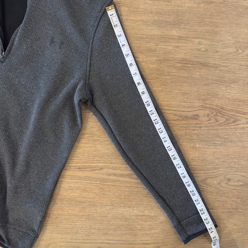 Under Armour Golf Cold Gear Storm Sweater Fleece 1/4 Zip-Grey Black Color-Size S gallery