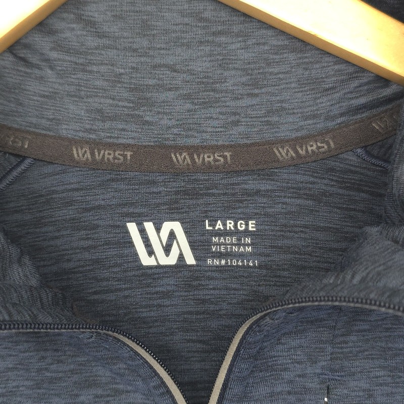 VRST Accelerate Blue Half Zip Pullover Long Sleeve Golf Workout Gym Men's Size L gallery