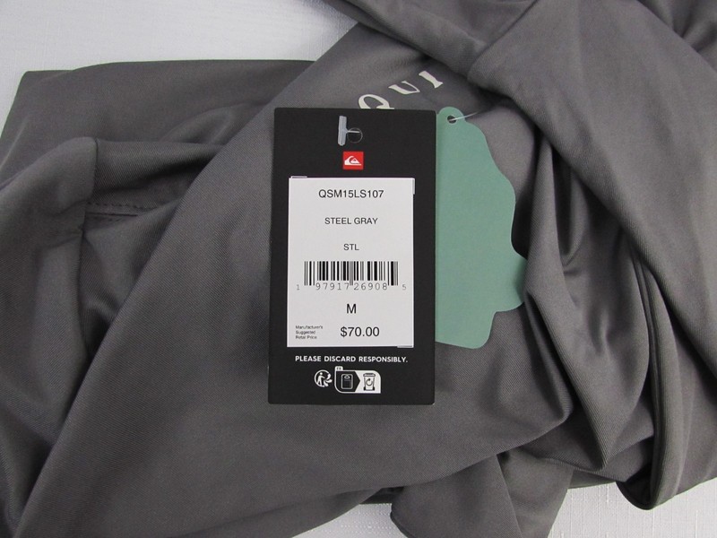 Quiksilver Men’s QSM15LS107 Steel Gray Long Sleeve UPF50 Quick Dry Shirt NWT. gallery