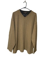 Basic Equipment Mens Size 3X Pullover Thermal SHirt Top Long Sleeve Waffleknit V