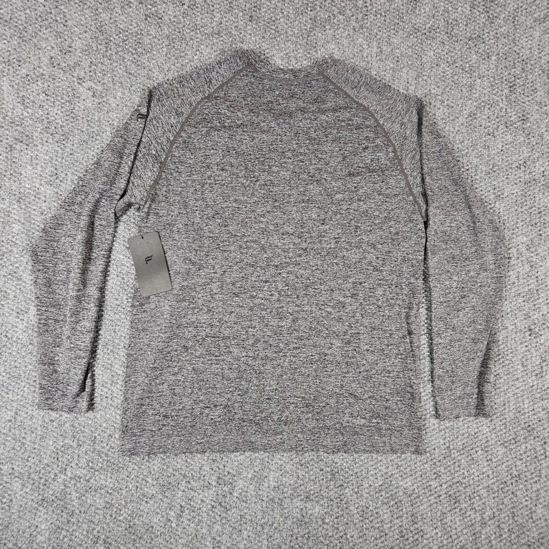 NWT Fabletics Performance Mens Training Day Long Sleeve Tee Grey Heather XL New gallery