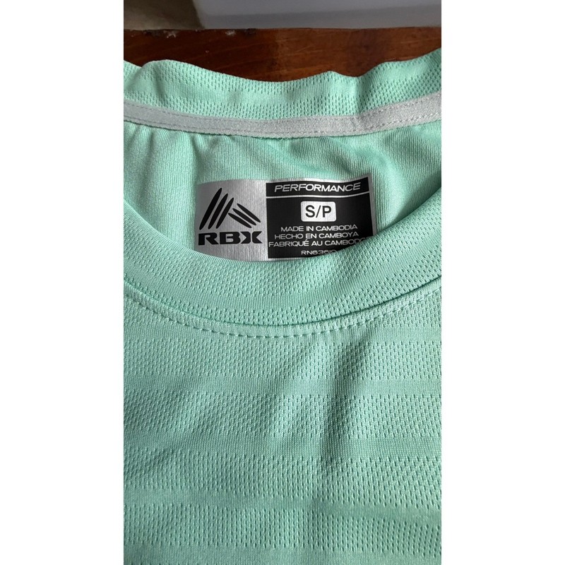 RBX Performance T Shirt Men's Small Mint Green Short Sleeve Athletic CRM2093R3K gallery