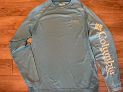 Colombia PFG Performance Fishing Gear Terminal Tech Sun Swim Shirt UPF 40+