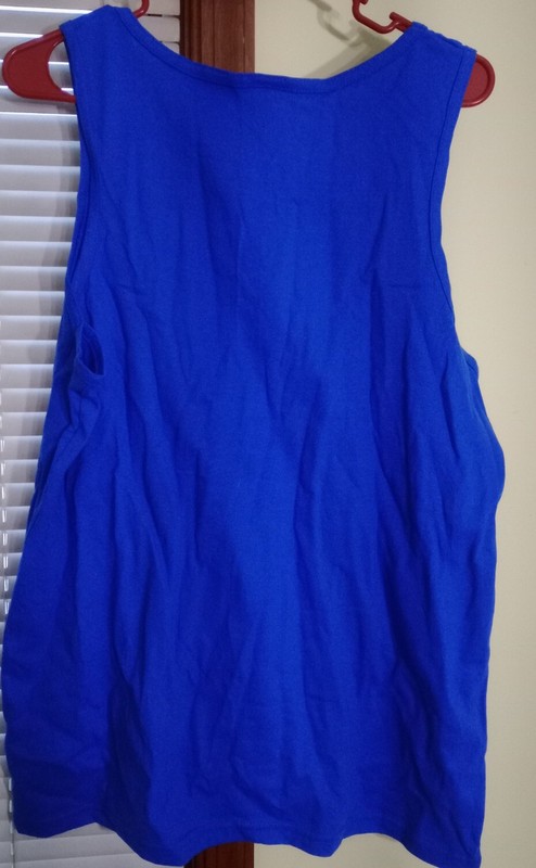 Gildan Heavy Cotton Adult Tank Top, Blue Unisex Shirt, NEW w/o Tag...LG or MED. gallery