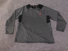 Spyder Active Shirt Mens XL Gray Long Sleeve Performance Pullover ProWB Logo