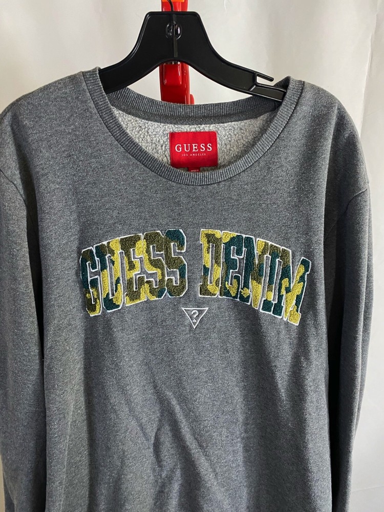 Guess Jeans Stitched Camoflage SWEATER XL Extra Large