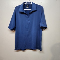 Nike Golf Sphere Dry Polo Mens Size XL Short Sleeve Shirt Blue Golfer 198608