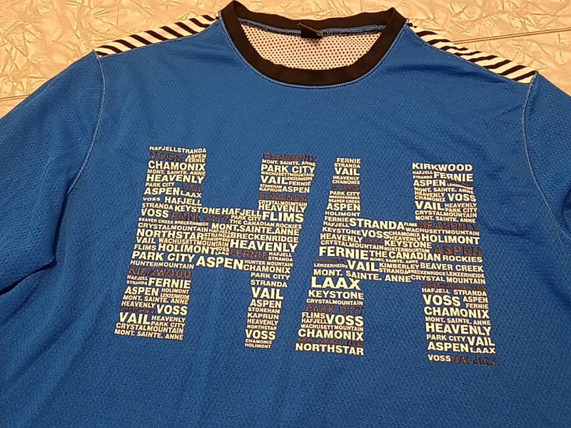 Helly Henson Shirt Mens Size Medium M Blue Wicking Cool Pullover HH Logo gallery