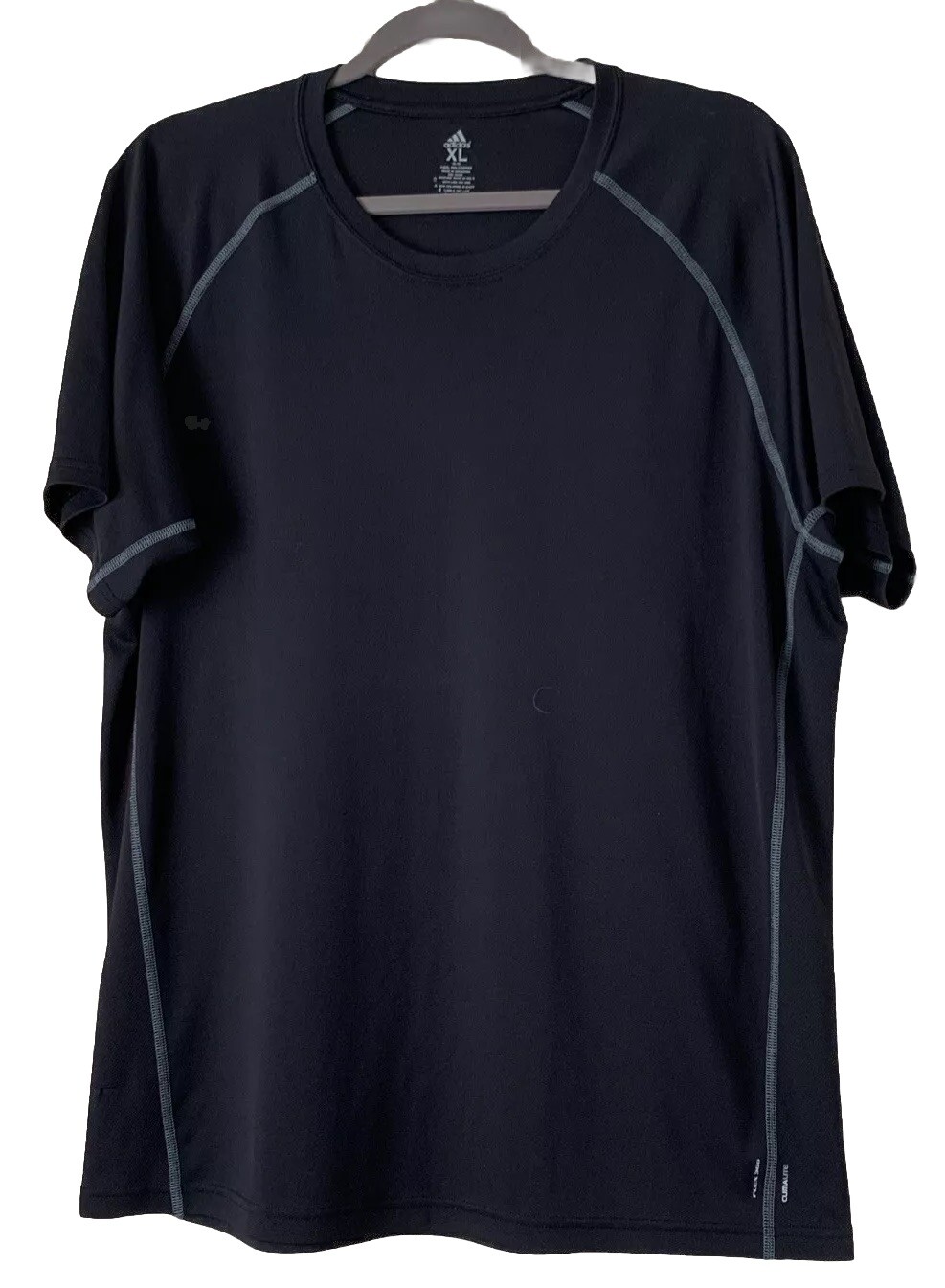 Adidas Athletic Shirt Mens XL Black Climalite Flex 360 Short Sleeve Activewear gallery