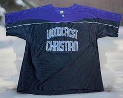 Woodcrest Christian Russell Basketball Jersey Shirt XL Riverside California