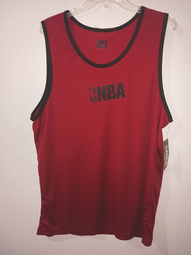 NBA Basketball Sleeveless Shirt Tank Top XL Red NWT