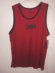 NBA Basketball Sleeveless Shirt Tank Top XL Red NWT
