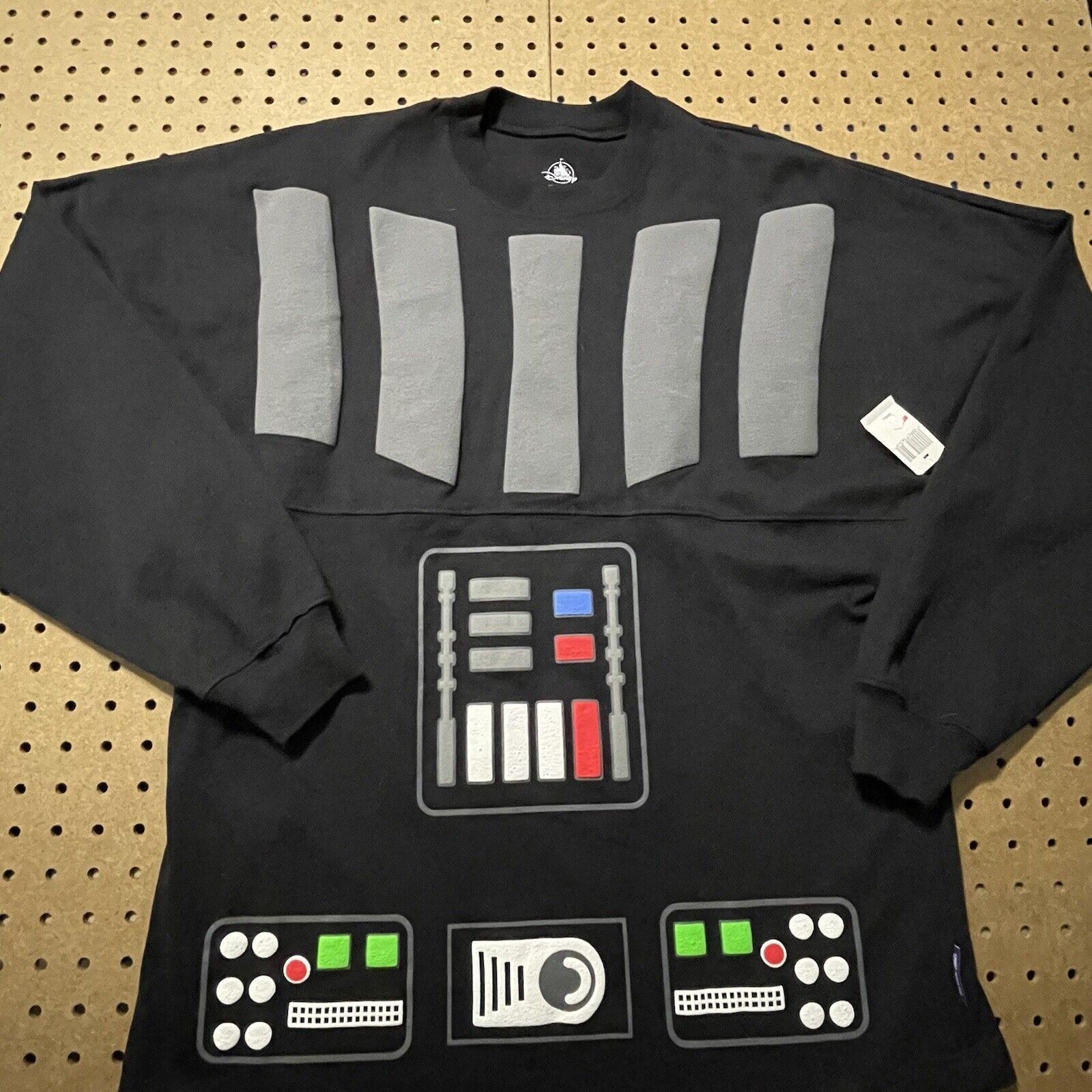 NWT Disney Parks Shirt Adult Sz Small Black Star Wars Darth Vader Spirit Jersey gallery