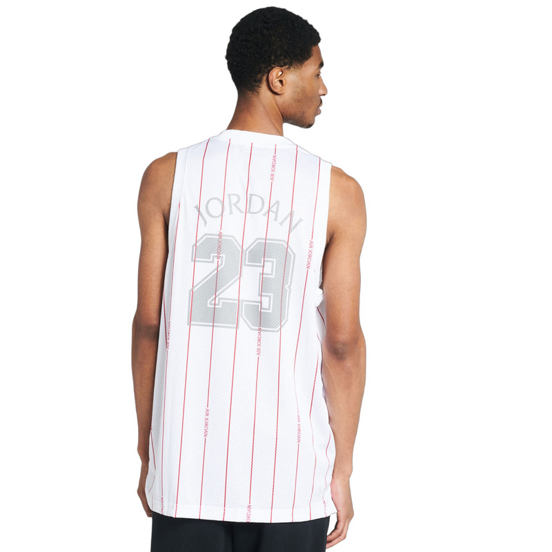 Air Jordan Dri-Fit Mesh Basketball Jersey Pinstripe Mens Size 2XL Red White NWT gallery