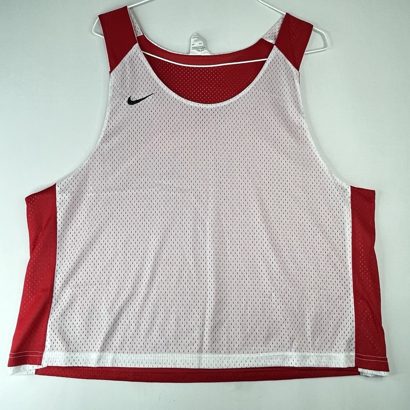 Nike Team Reversible Mesh Practice Jersey Red White L XL Basketball Training gallery