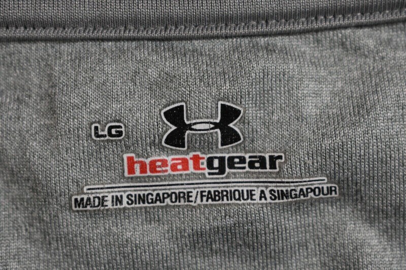 Under Armour Mens Solid Gray Short Sleeve Crew Neck Heatgear Blank T Shirt L gallery