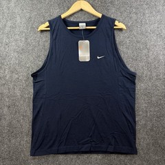 NEW 2002 Nike Dri-Fit Tank Top Men’s L Navy Blue Fitted DEADSTOCK Vintage Y2K